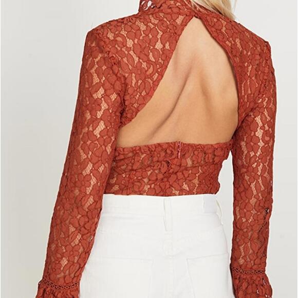 NWT Revolve Endless Rose Cut Back Detailed Bodysuit L - Picture 3 of 8